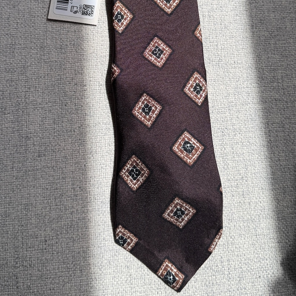 SUITSUPPLY Brown Medallion necktie